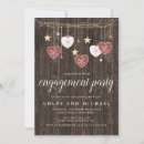 Search for rustic winter engagement party invitations Wood
