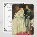 Search for art deco invitations Bride and groom