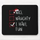 Search for santas list mouse mats Merry xmas
