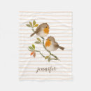Search for robin bird blankets Autumn