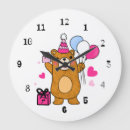 Search for teddy bear clocks Pink