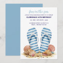Search for summer beach birthday invitations Cute