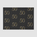 Search for 50th birthday tissue paper Gold