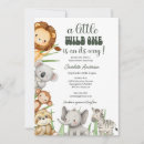Search for zebra baby boy shower invitations Little wild one