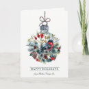 Search for bullfinch christmas cards Watercolor