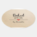 Search for baking oval stickers Baked with love