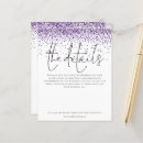 Search for purple confetti invitations Glitter