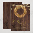 Search for string lights thanksgiving invitations Rustic