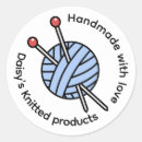 Search for ball of yarn stickers Handmade with love