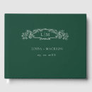 Search for emerald green guest books Vintage