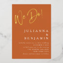 Search for burnt orange gold wedding invitations Elegant