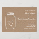Search for rustic heart wedding invitations Mason jar