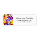 Search for red daisy return address labels Whimsical
