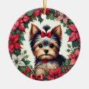 Search for yorkie christmas tree decorations Puppy