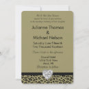 Search for leopard wedding invitations Gold