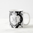 Search for grey damask mugs Vintage