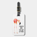 Search for pink flamingo luggage tags Girly