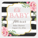 Search for pink white stripe stickers Baby shower
