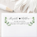 Search for greenery return address labels Black and white