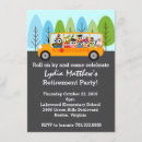 Search for school bus party invitations Retirement