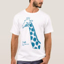 Search for blue giraffe tshirts Illustration