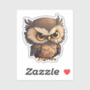 Search for owl cartoon stickers Nocturnal