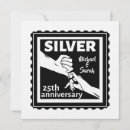 Search for black white and silver wedding invitations 25 years