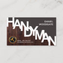 Search for wood fence business cards Carpenter