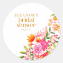 Search for orange flower stickers Bridal shower