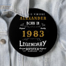 Search for 40th birthday badges Black and gold
