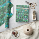 Search for feathers wrapping paper Peacock feather