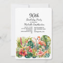 Search for flamingo birthday invitations Floral