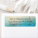 Search for starfish wedding return address labels Aqua