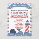 Search for ahoy its a baby boy shower invitations Whale