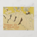 Search for can can dancer postcards French