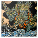Search for sea waves art tiles Woodblock