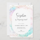Search for rainbow ombre invitations Gold