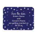 Search for royal blue save the date magnets White