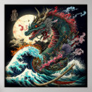 Search for japanese dragon posters Vintage