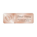 Search for gold monogram return address labels Copper