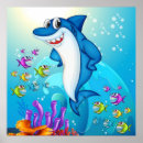 Search for cartoon shark posters Ocean