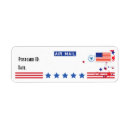 Search for patriotic return address labels Airmail