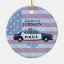 Search for police car christmas tree decorations Policeman