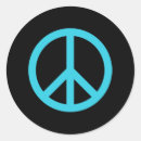 Search for blue peace sign stickers Hippy
