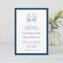 Search for crab wedding invitations Elegant