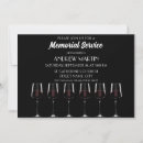 Search for red funeral invitations Black