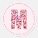 Search for pink letter m stickers Floral