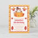Search for orange owl invitations Fall