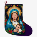 Search for catholic christmas stockings Virgin mary
