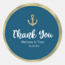 Search for anchor thank you stickers Navy